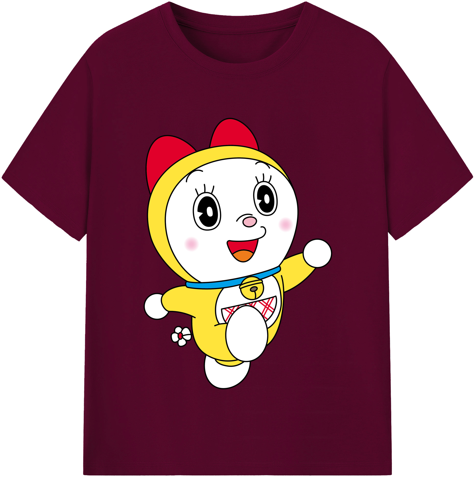 （画像用） ドラえもん ドラミ Doraemon Dorami レディースカジュアルプリントTシャツ（綿100％）